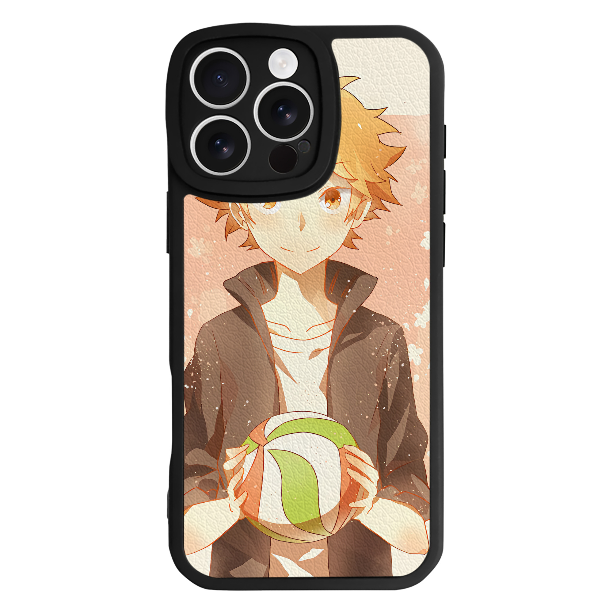 （画像用） ハイキュー!! Haikyu!! 【iPhone 16シリーズ対応】シリコンスマホケース（レザー調） 材質：シリコン